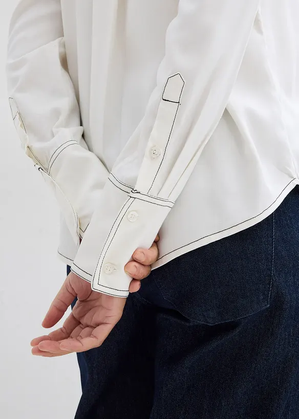 Bluse i lett viskose, bonprix