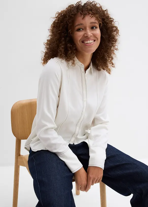 Bluse i lett viskose, bonprix