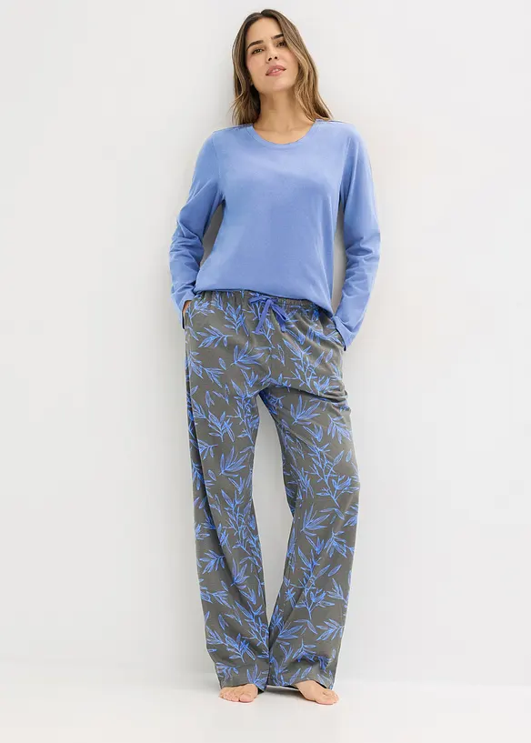 Pyjamas (3-delt sett) av ren bomull, bonprix