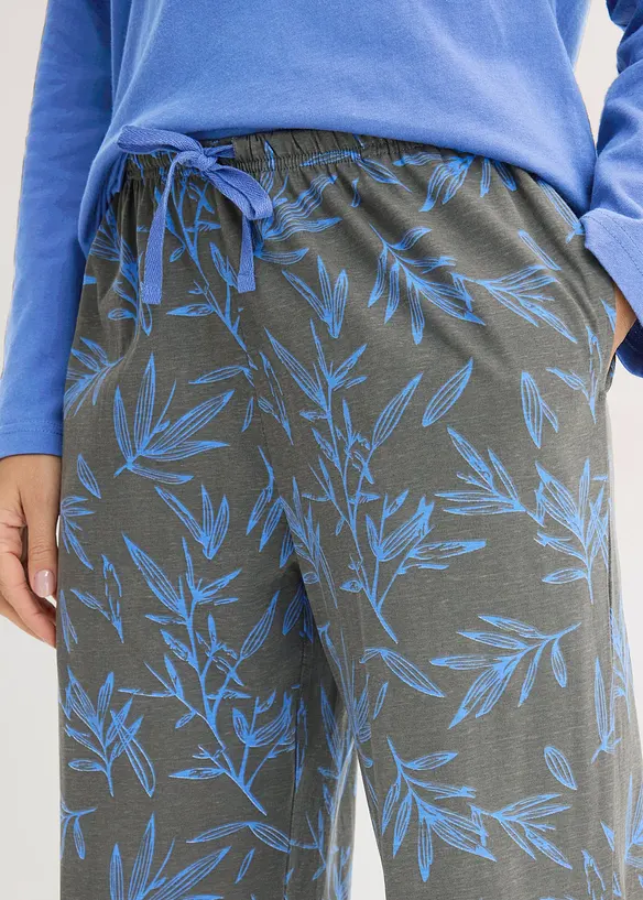 Pyjamas (3-delt sett) av ren bomull, bonprix