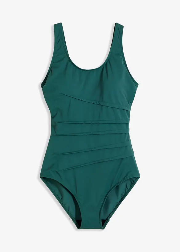 Shape-badedrakt med pyntefolder, lett formende, bonprix
