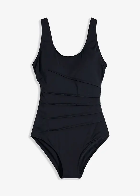 Shape-badedrakt med pyntefolder, lett formende, bonprix