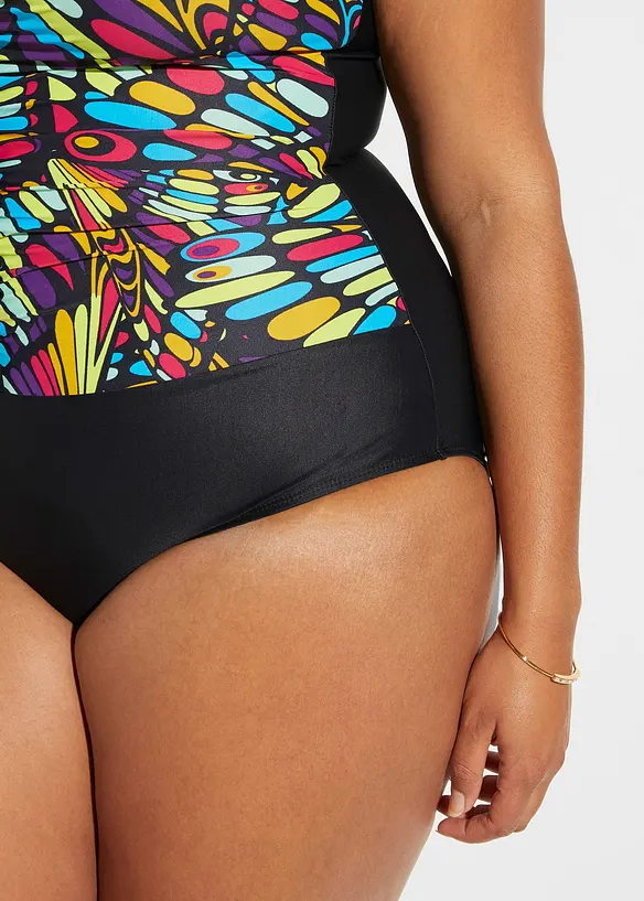 Shape-badedrakt med rysjer, middels formende, bonprix