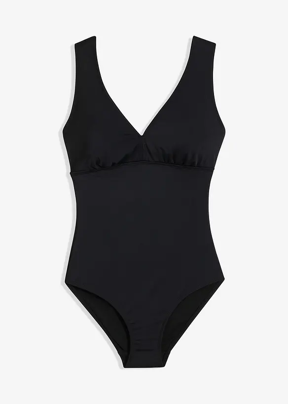 Shape-badedrakt med V-hals, middels formende, bonprix