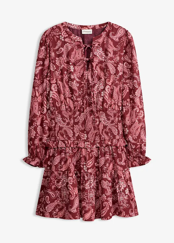 Minikjole i strukturert, kreppet materiale, bonprix