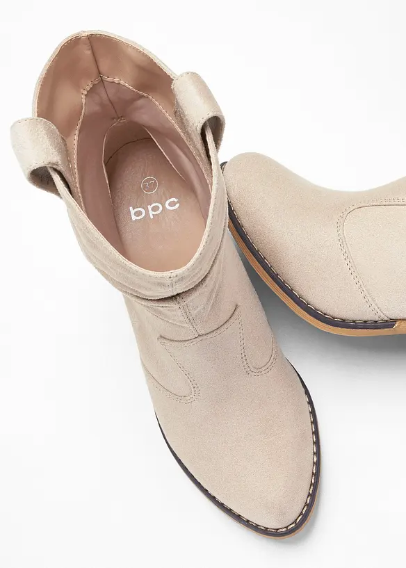 Cowboyboots med rynket skaft, bonprix