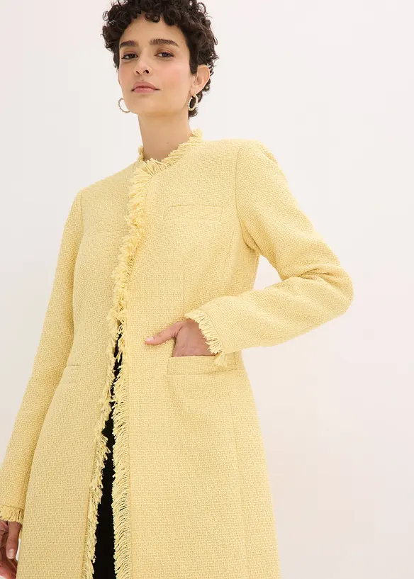 Lang boucl&eacute;blazer, bonprix