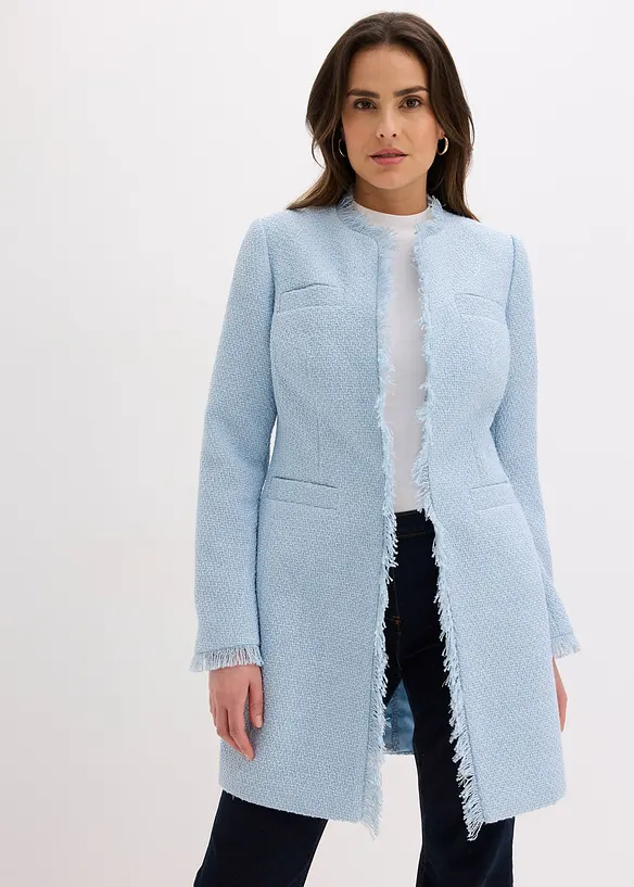 Lang boucl&eacute;blazer, bonprix