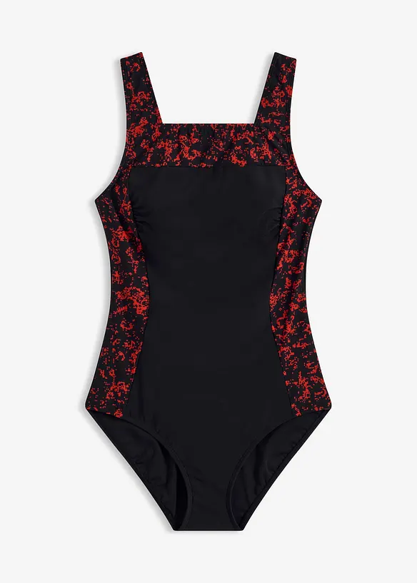 Shape-badedrakt med firkantet utringning, middels formende, bonprix