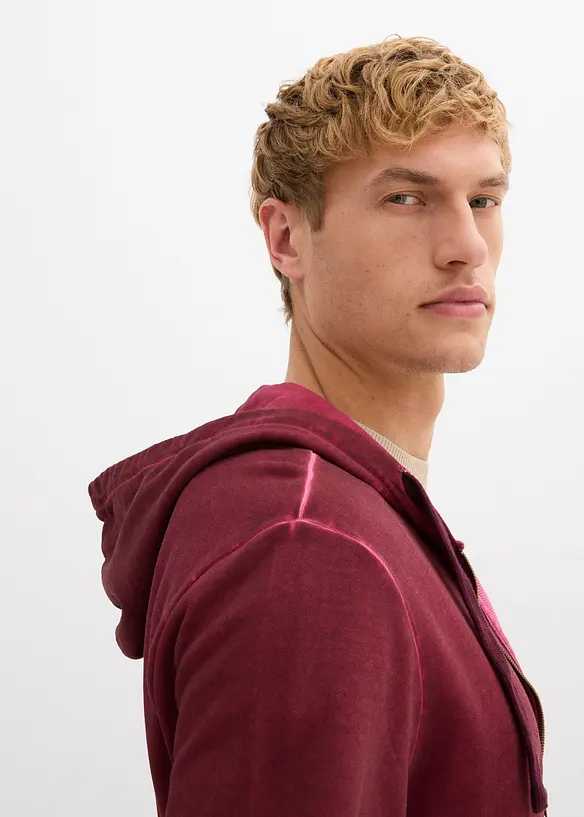 Hettejakke i vasket look, bonprix