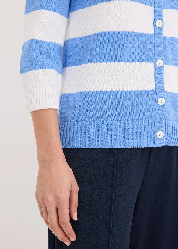 Cardigan med striper, bonprix
