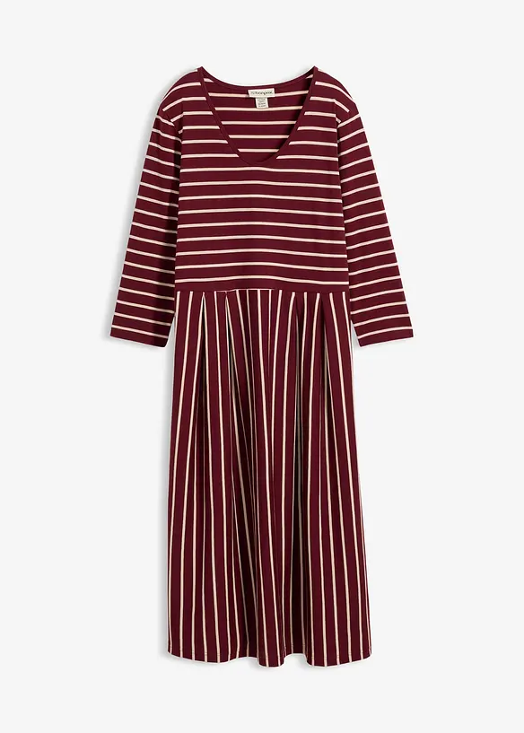 Midikjole i bomullsjersey, bonprix