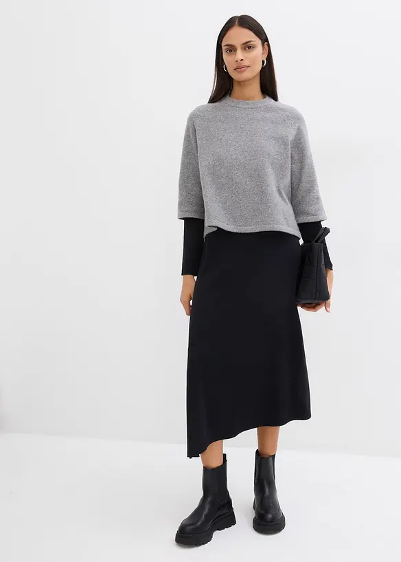 Oversized strikketopp, bonprix