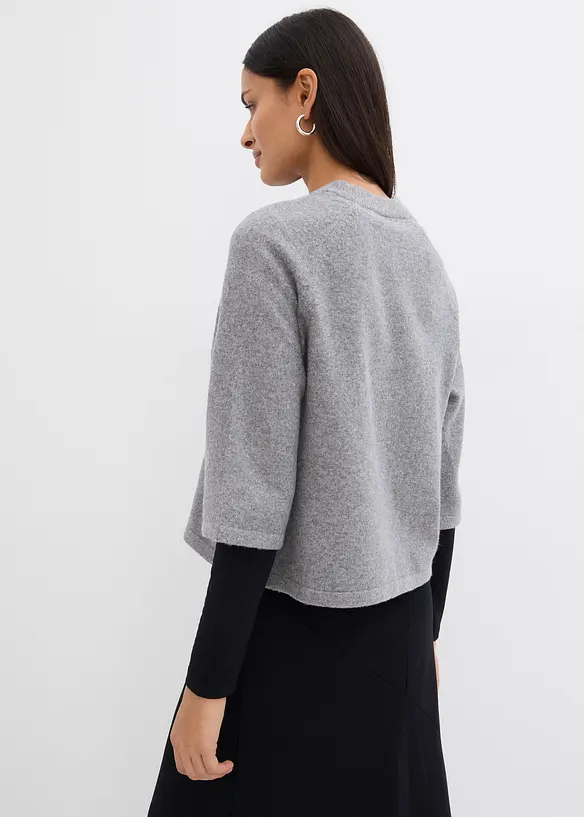 Oversized strikketopp, bonprix