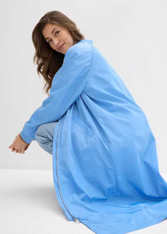 K&aring;pe med ribbestrikket krage, bonprix