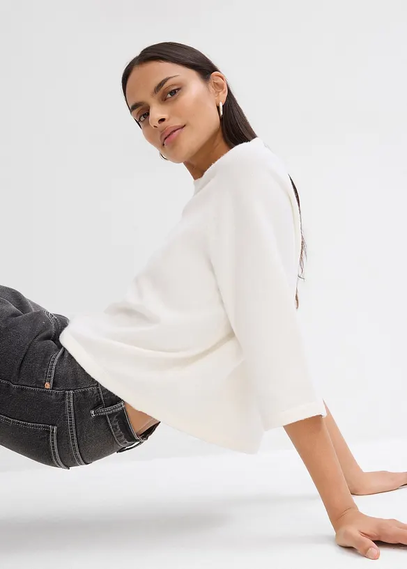 Oversized strikketopp, bonprix