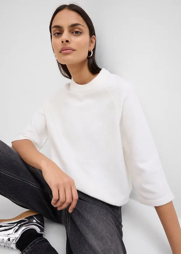 Oversized strikketopp, bonprix