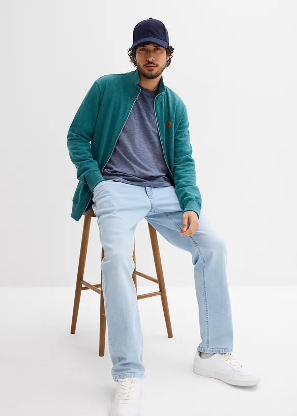 Langermet topp i &oslash;kologisk bomull (2-pack), bonprix