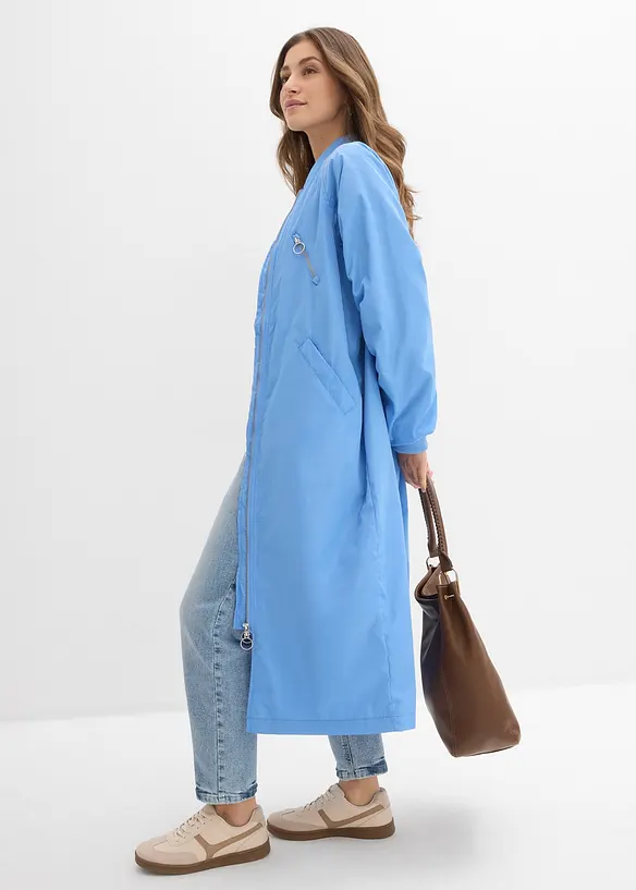 K&aring;pe med ribbestrikket krage, bonprix