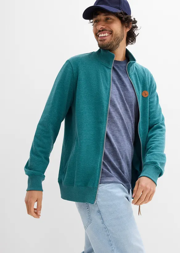 Langermet topp i &oslash;kologisk bomull (2-pack), bonprix