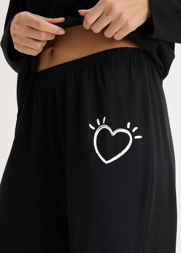 Pyjamas i myk bomull, bonprix