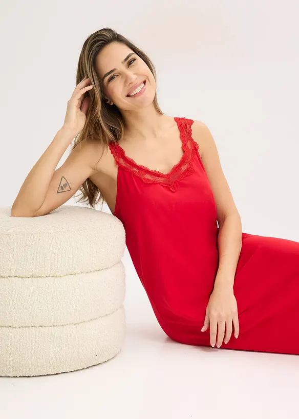 Nattkjole med blonde, bonprix