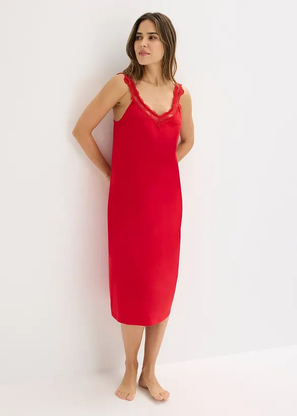 Nattkjole med blonde, bonprix