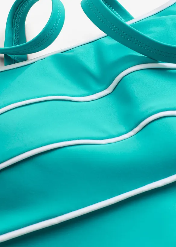 Lang tankini med pyntes&oslash;mmer (2-delt sett), bonprix