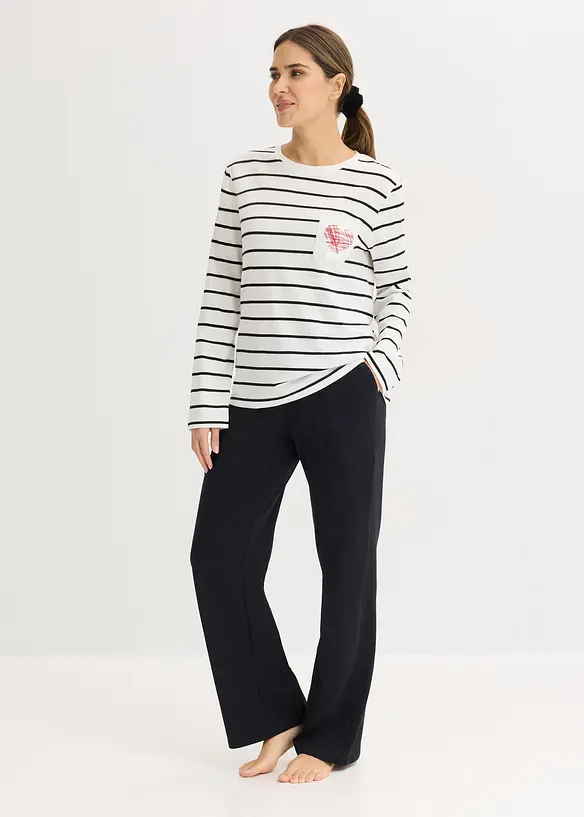Pyjamas i 100% bomull, bonprix