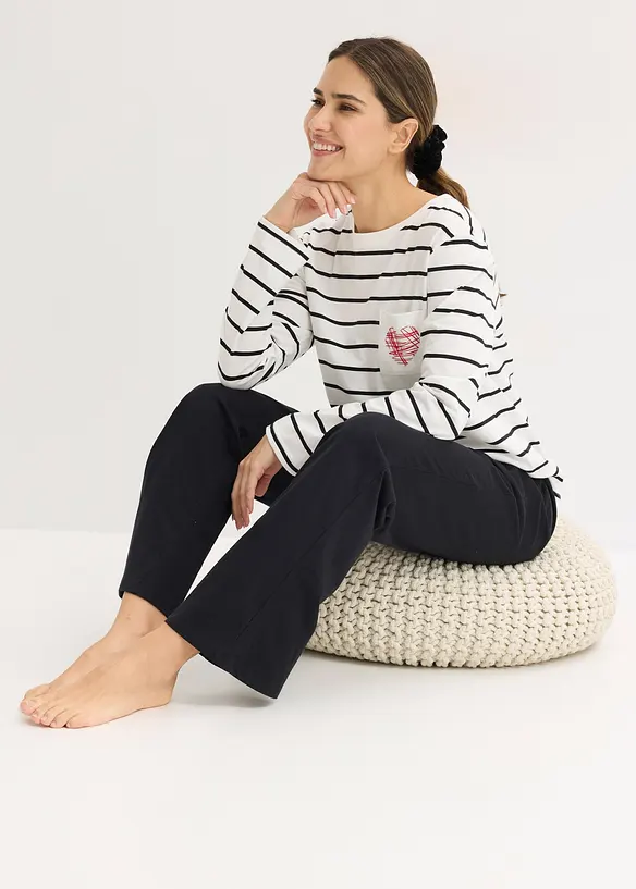 Pyjamas i 100% bomull, bonprix
