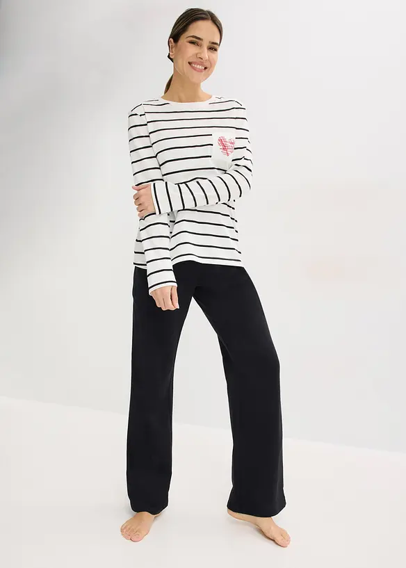 Pyjamas i 100% bomull, bonprix