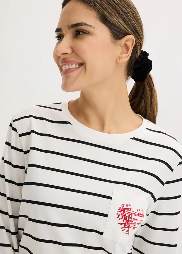 Pyjamas i 100% bomull, bonprix