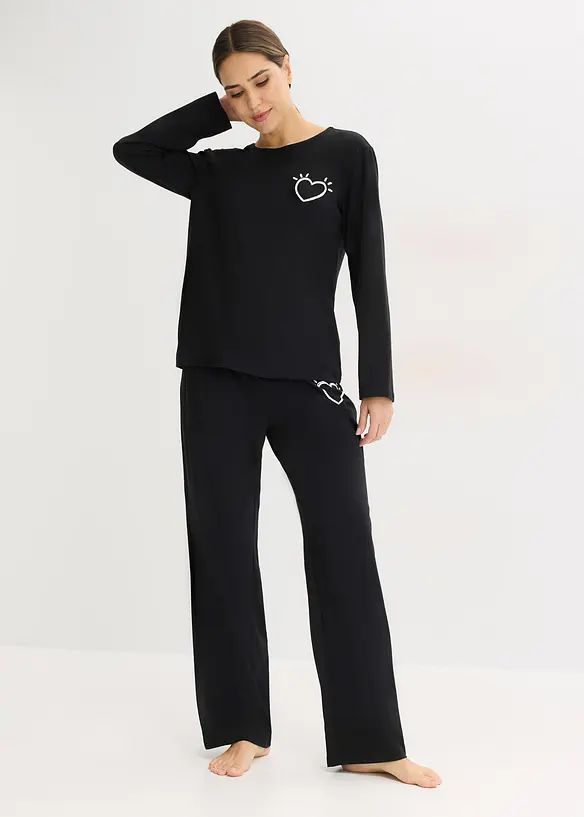 Pyjamas i myk bomull, bonprix