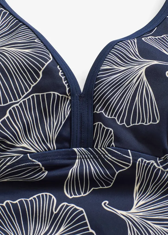 Badedrakt med V-hals, bonprix