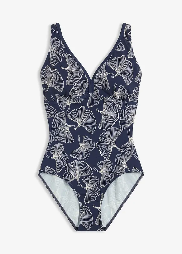 Badedrakt med V-hals, bonprix