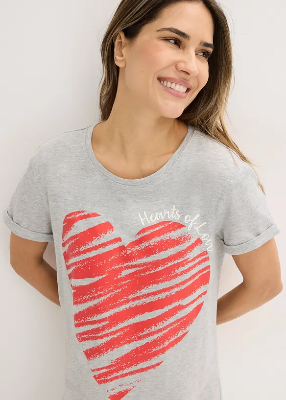 Nattkjole i 100% bomull (2-pack), bonprix