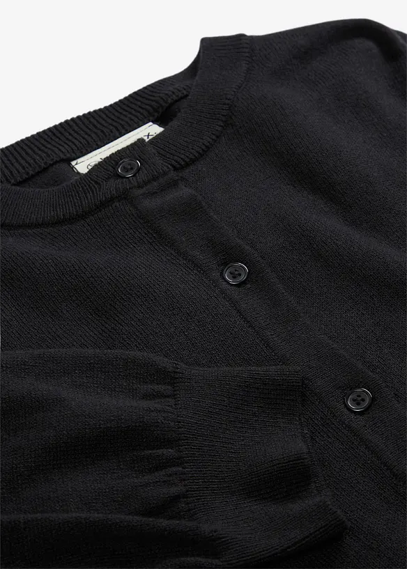 Cardigan med silke, bonprix