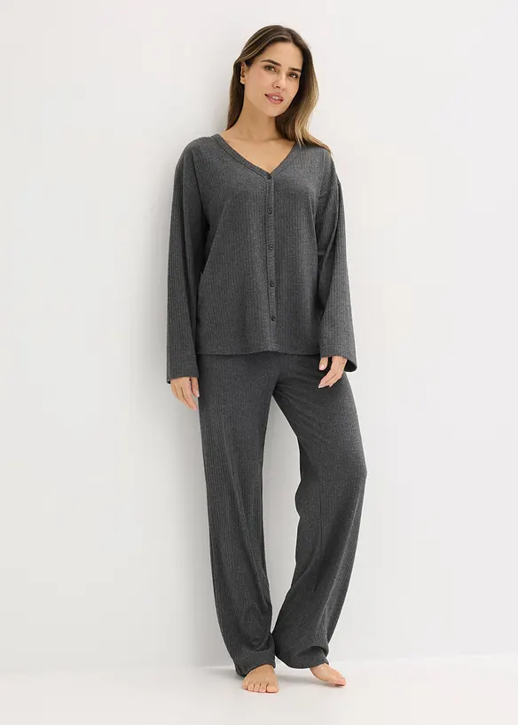 Kosedress i mykt, ribbet materiale, bonprix