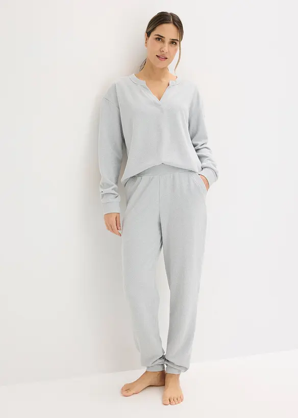 Kosedress av myk vaffeljersey, bonprix