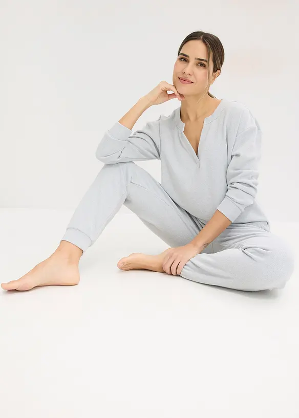 Kosedress av myk vaffeljersey, bonprix