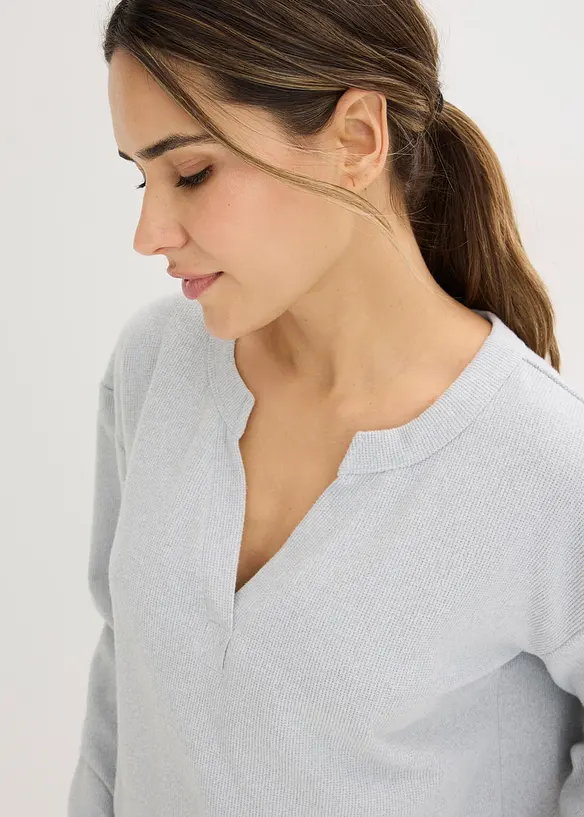 Kosedress av myk vaffeljersey, bonprix