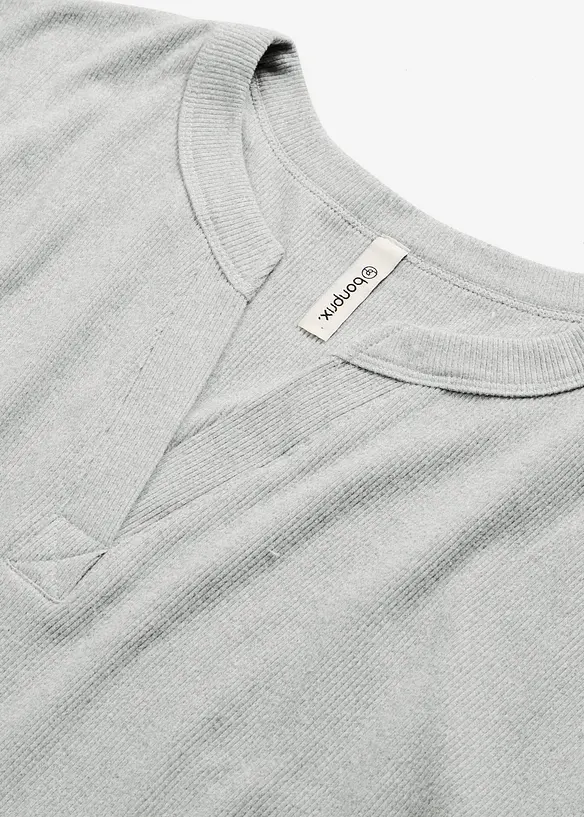 Loungekjole i mykt ribbemateriale, bonprix