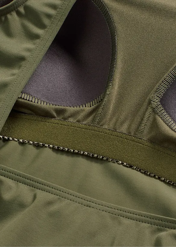 Badedrakt med dyp utringning i ryggen, bonprix