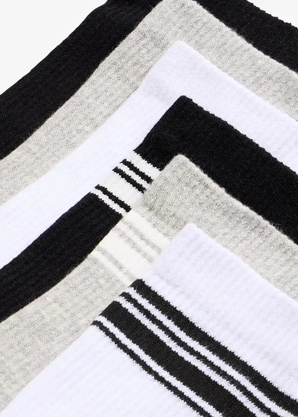 Tennissokker med &oslash;kologisk bomull (6-pack), bonprix