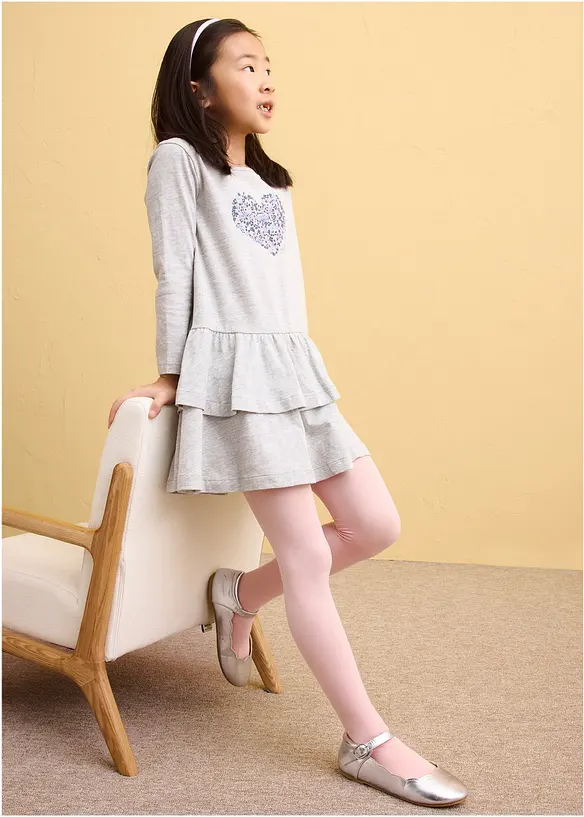 Jerseykjole i 100% &oslash;kologisk bomull (2-pack), bonprix