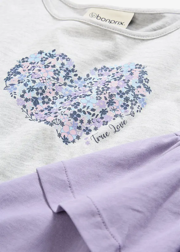 Jerseykjole i 100% &oslash;kologisk bomull (2-pack), bonprix