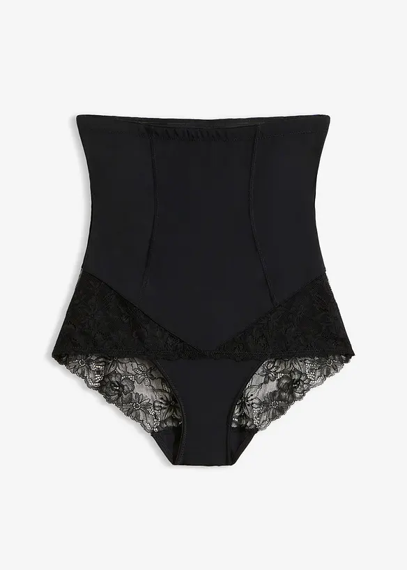 High Waist-shape truse med blonder, middels formende, bonprix