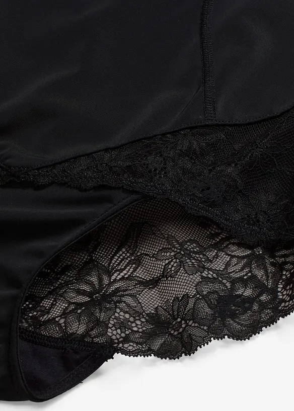 High Waist-shape truse med blonder, middels formende, bonprix