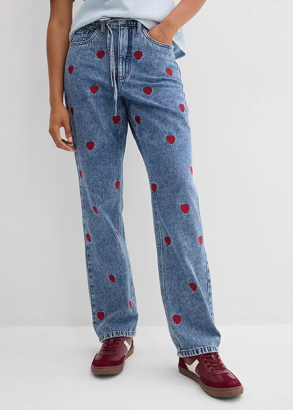 Loose Fit Straight-jeans High Waist, bonprix