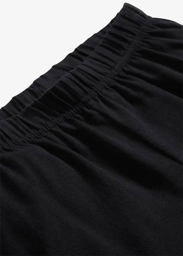 Leggings i &oslash;kologisk bomull med elastan (5-pack), bonprix